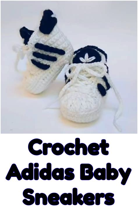 Crochet Adidas Baby Sneakers 